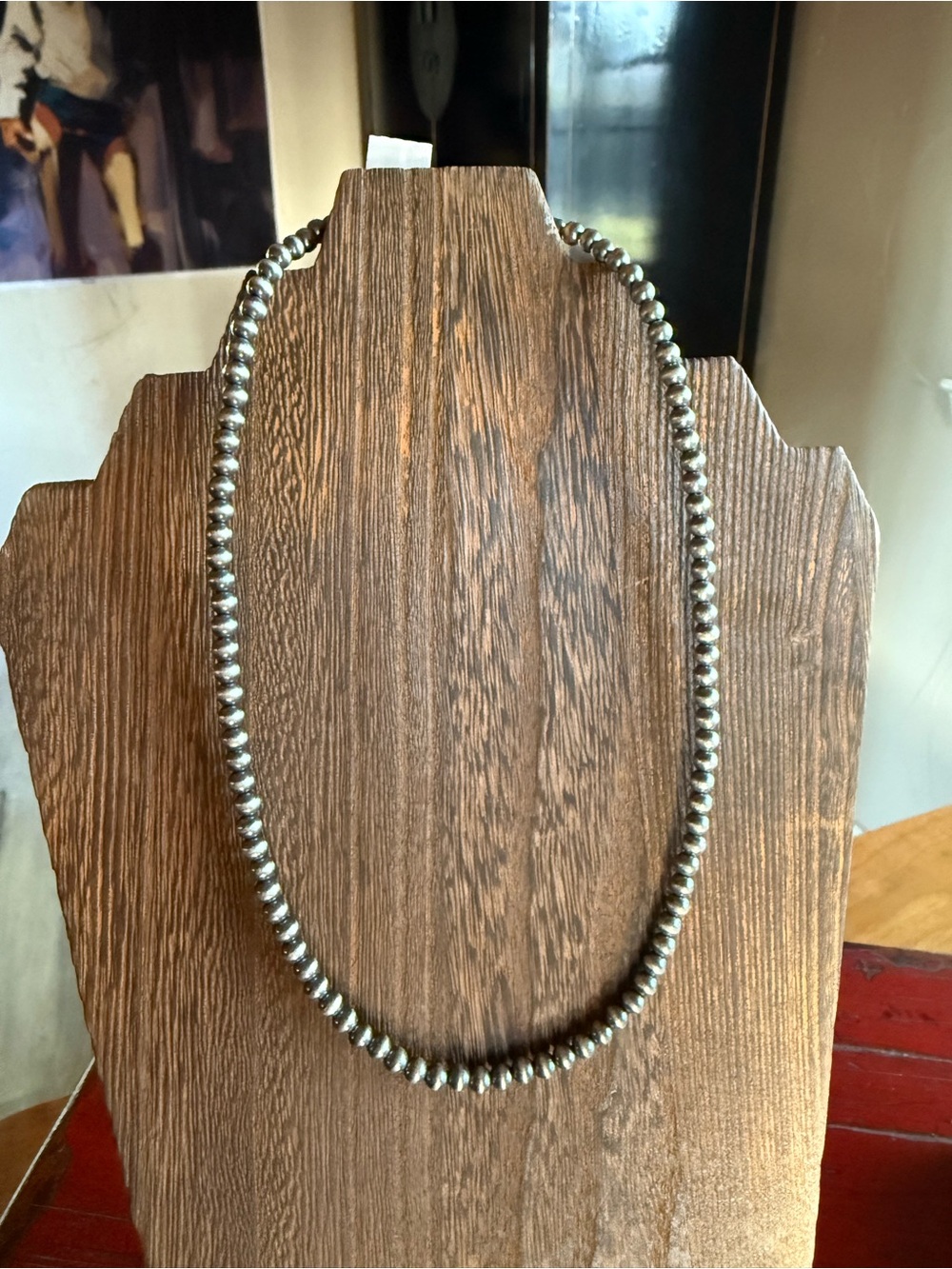 Sterling Silver 5mm Pearl Bead Necklace 18” + 2” Extender